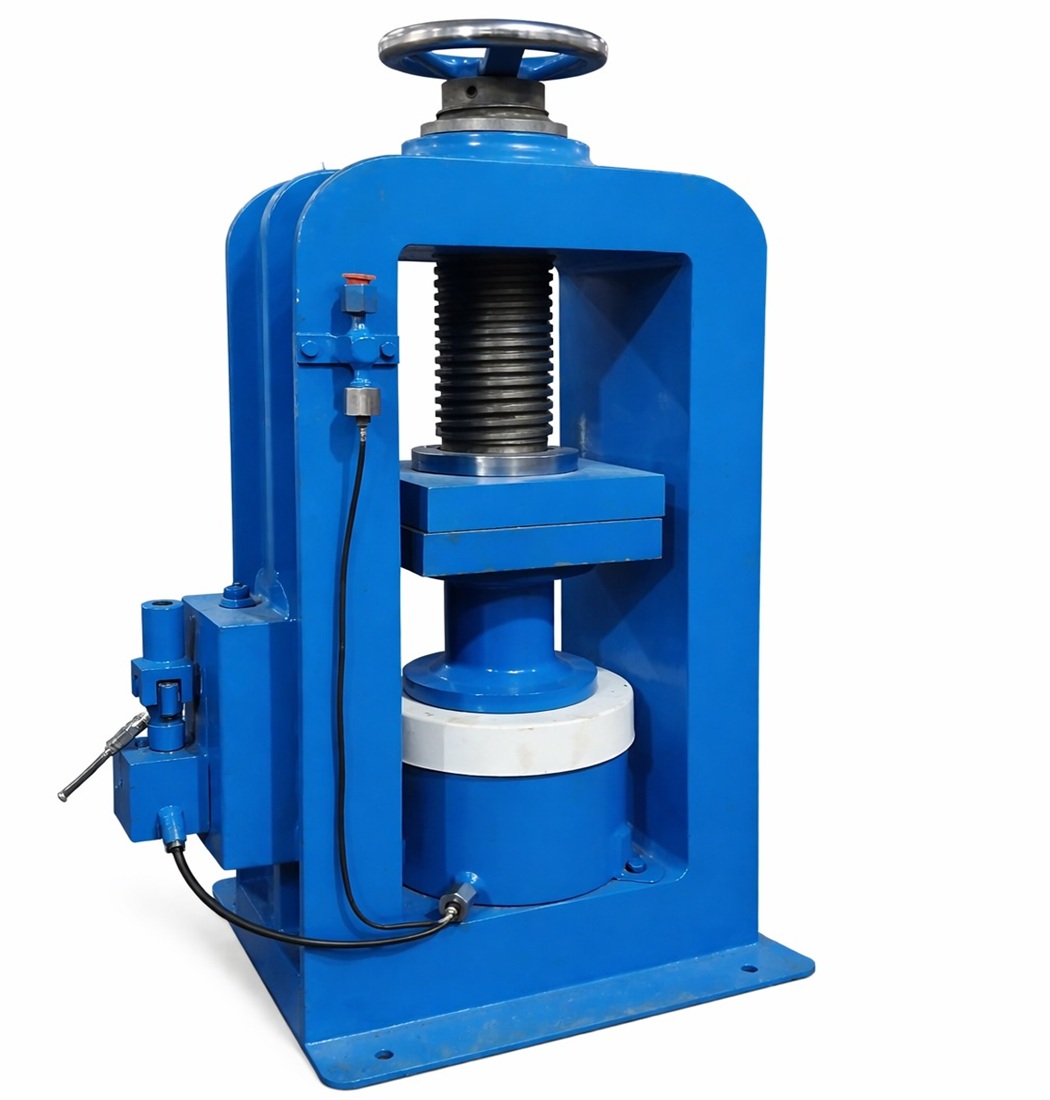 Compression Testing Machine Four Pillar Type Load Frame Hand cum Electrical Operated